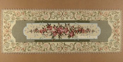 36" TAPIZ DECORATIVO CORREDOR DE MESA Rosa Adorno EURO ACENTO MUEBLES TAPETE Foto 1 de 4