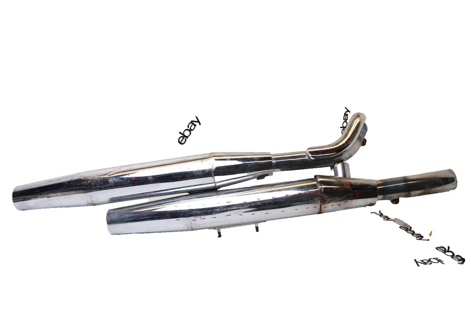 Silenciador 1997 - 2004 Suzuki VZ800 Marauder fabricante de equipamento original 14305-48e51-h01 - arranhões rachaduras - Imagem 1 de 4