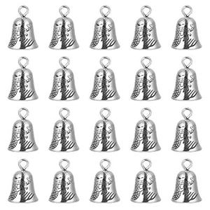 20PCS Mini Bells Rattle Crafts Wrist Necklace Christmas Small Bells for Craft US - Picture 1 of 12