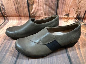 Dansko Fae Mushroom Burnished Brown Nubuck Leather Slip On Shoes EU 37 (7b8) - Picture 1 of 10