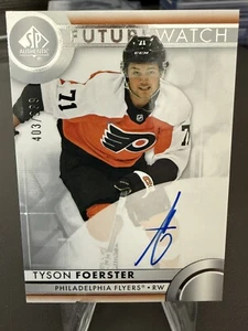 2023 UPPER DECK SP AUTHENTIC #115 TYSON FOERSTER FUTURE WATCH AUTO RC /999 - Picture 1 of 2
