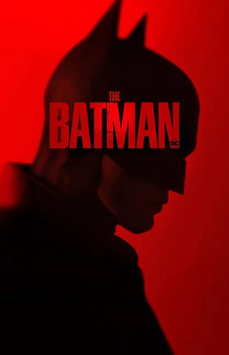 AA4525 The Batman Film By Matt Reeves 2022 Silhouette Movie Poster 11x17 - Image 1 of 4