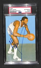 Bob Lanier 1973-74 NBA Players Association Postcard Signed Rookie #16 PSA HOF
