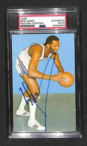 Bob Lanier 1973-74 NBA Players Association Postcard Signed Rookie #16 PSA HOF - Picture 1 of 2