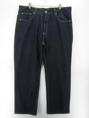 Pantalones de mezclilla vintage Chams para hombre 40 azules hip hop holgados sueltos Y2K bordados 40X33M Foto 1 de 4