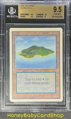 MTG Unlimited Edition 1993 Island (B) BGS 9.5 GEM MINT Old School 93/94 - Image 1 of 4