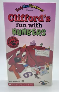 Cliffords Fun with Numbers (VHS, 1992) w/ Activity Book Child Movie SEALED NEW - Picture 1 of 4