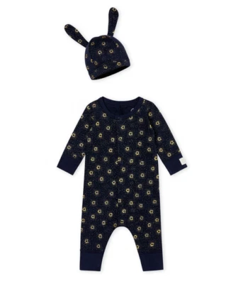 Baby Boy's All-in-one and Hat Petit Bateau sz 3 Months - Image 1 of 2