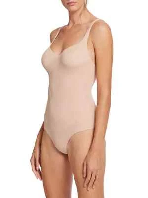 NEW Wolford Women's V NECK Contour Form FITTING Bodysuit Shapewear Size SM B CUP - Image 1 of 4