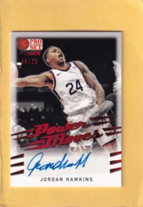 2021-22 Pro Set Power Moves rote Autogramme Jordan Hawkins NM-MT + 15/25 - Bild 1 von 2