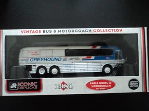 ICONIC REPLICAS  1984 EAGLE  MODEL 10 COACH   GREYHOUND PACKAGE  HO  1/87 - Picture 1 of 4