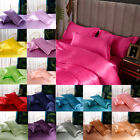2pcs Pillowcase Satin Hair Beauty Pillow Case Comfortable Solid Color Home Decor