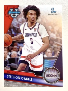 2023-24 Bowman Chrome University Stephon Castle 1st Bowman RC #88 - Picture 1 of 2