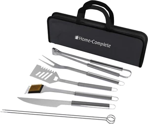 16-Piece BBQ Grill Accessories Set - Barbecue Tool Kit with Aluminum Case for Ho - Picture 1 of 12