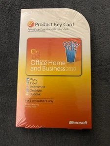 Microsoft Office 2010 Business Home PKC Word Excel PowerPoint Outlook 365 Boxed - Picture 1 of 3