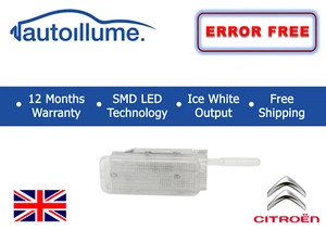 Citroën C2 C3 C4 C5 C6 C8 DS3 LED puerta pozo para pies unidad de luz equipaje - Imagen 1 de 7