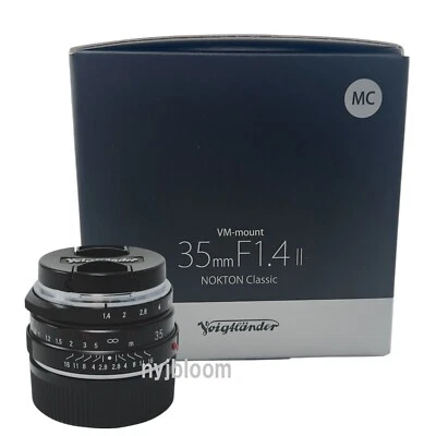 New VOIGTLANDER NOKTON Classic 35mm f1.4 II MC MultiCoat VM Mount MF Lens - Image 1 of 4