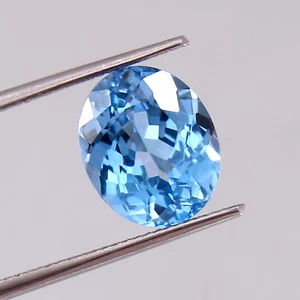 AAA Natural 9.4 Ct+ Impecable Azul Brasileño Aguamarina Suelto Ovalado Piedras Preciosas Corte - Imagen 1 de 5