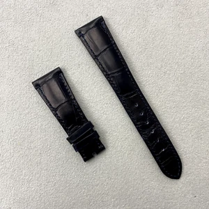 OEM Patek Philippe Geneve dunkelblau Leder Uhrenarmband 20/16mm gebraucht - Bild 1 von 2