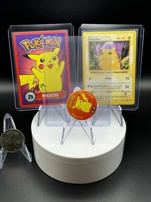 Pokemon 1999 Betty Crocker Pikachu #25 Promo & 1999 Base Set Shadowless Pikachu - Image 1 of 4