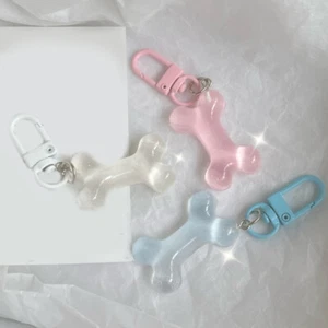New Cute Dog Bone Pendant Key Chain Fashion Lovely Keyring For Women Girl Bag - Picture 1 of 10
