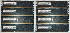 LOT RAM mémoire 128GB (8x16GB) DDR3 PC3-14900R ECC REG pour serveur - Photo 1/1