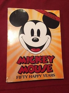 Mickey Mouse Fifty Happy Years Large Softback Book 1977 - Picture 1 of 5