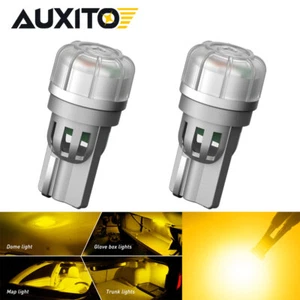 2x AUXITO T10 168 LED Placa de Estacionamiento Bombillas Interior 194 2825 Amarillo - Imagen 1 de 11