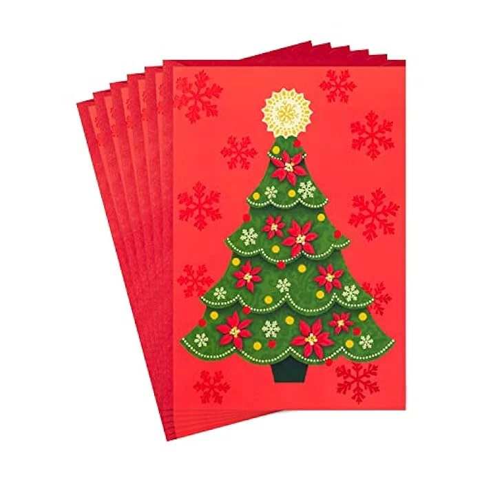 Hallmark - Christmas Cards - Christmas Tree - 6 Cards with Envelopes -