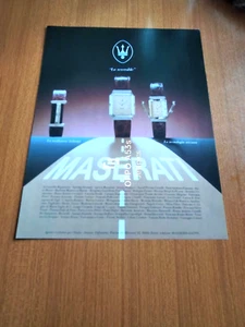 1985 MASERATI REVERSIBLE UHR WATCH VINTAGE WERBUNG - Bild 1 von 1