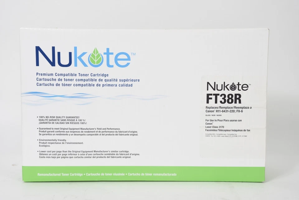Nukote FT38R Toner Cartridge Replaces Canon FX6 H11-6431-220 Compatible - Image 1 of 4