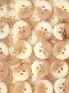 SIZE 20L -1/2" BEIGE PROVIDENCE BONE BUTTON, SHINY FINISH, 1 GROSS, FREE SHIP US - Picture 1 of 1