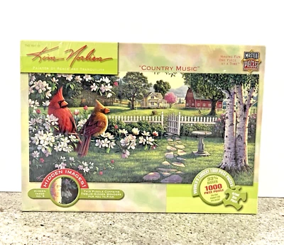 Kim Norlien "Country Music" 1000 Piece Large 3'  Puzzle w/Hidden Images Sealed - Image 1 of 4