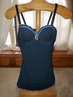 Navy Blue Pinstripped Lingerie Size 34B