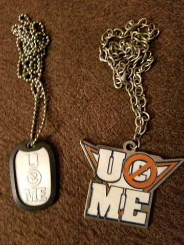 John Cena U can't see me logo Necklace Pendants WWE lot of 2 Cover