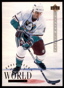 1994-95 Upper Deck World Tour Valeri Karpov Anaheim Mighty Ducks #570