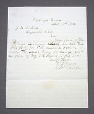 4th U.S. Cavalry Officer’s Letter To Paymaster - 1872
