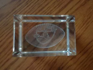 Vintage AFL American Football League Glas oder Plexiglas Briefbeschwerer im Etui - Bild 1 von 7
