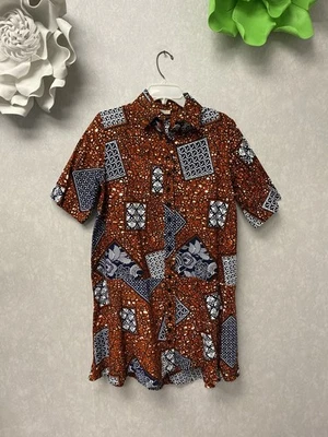 Vestido Grass Field naranja/azul talla 10 Foto 1 de 4