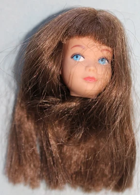 *VINTAGE 1964 TEST MARKET SKIPPER DOLL BRUNETTE HEAD ONLY-NEAR EXCELLENT  11-3-7 - Image 1 of 4
