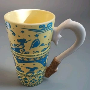 Hard-to-Find ALUANI RESORT- Disney MOANA Mug 2021 Hook Handle Yellow/Blue/ Maui - Picture 1 of 7