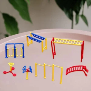 Miniature Outdoor Fitness Equipment Models 1/150 Mini Workout Equipment - Picture 1 of 4