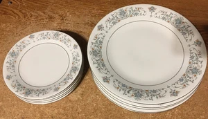 10er SET PORZELLAN PERLE FEINPORZELLAN FLORALES MUSTER TELLER 10,5" 7,5" /FALSCH052 - Bild 1 von 9