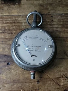 POCKET AMMETER - VINTAGE W-S CO. BOSTON MA 0-30 - Picture 1 of 9