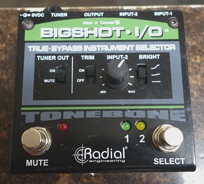 Pedal selector de instrumentos True Bypass Radial Engineering BigShot IO Foto 1 de 3