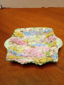 Shelley Bone China Chintz Schmuck Schale grün floral England Sammlerstück - Bild 1 von 6