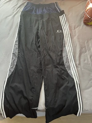 Balenciaga Doble Cintura Corte Pantalones de Pista Negro XS Foto 1 de 4