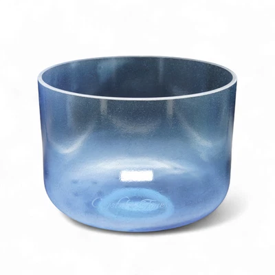 Crystal Tones 8" Indigo Clear Crystal Singing Bowl (F4-45) - Image 1 of 4