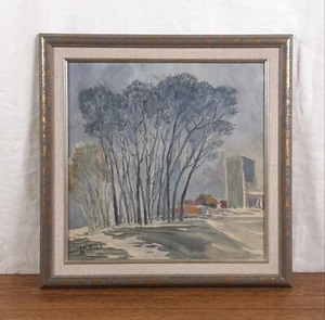 Schneelandschaft, Wintertag Gemälde, Original Öl, ukrainischer Künstler Koshel - Bild 1 von 12