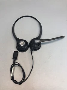 Plantronics SupraPlus HW261N Black Wired Wideband Binaural Headset READ - Picture 1 of 2
